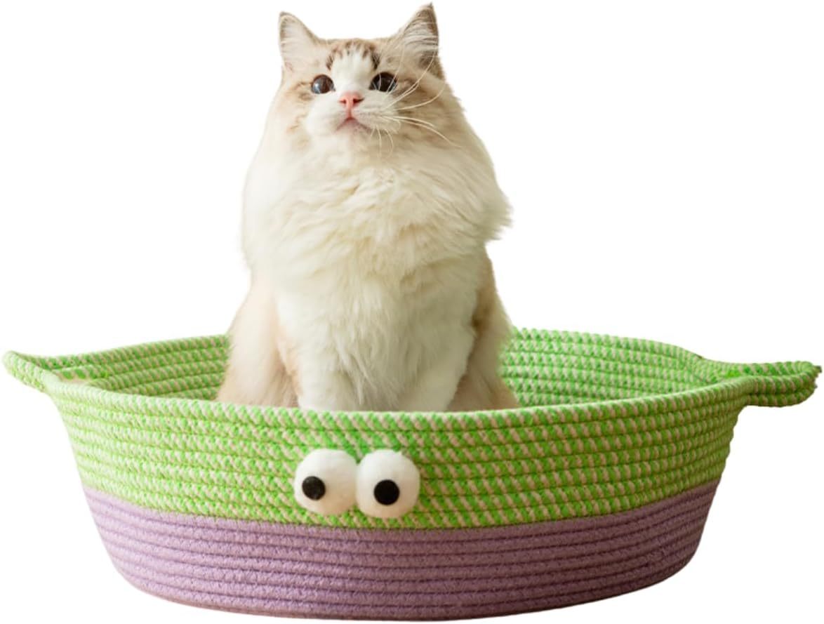 Woven Cotton Rope Cat Bed