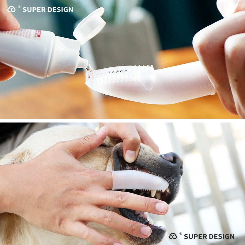 Silicone Finger Brush Toothbrush for Dogs