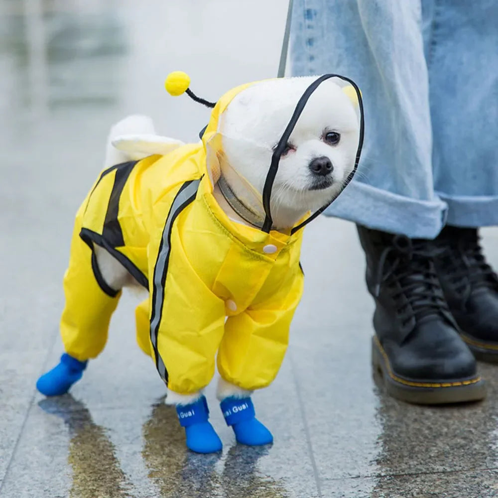 Waterproof Dog Raincoat with Hood