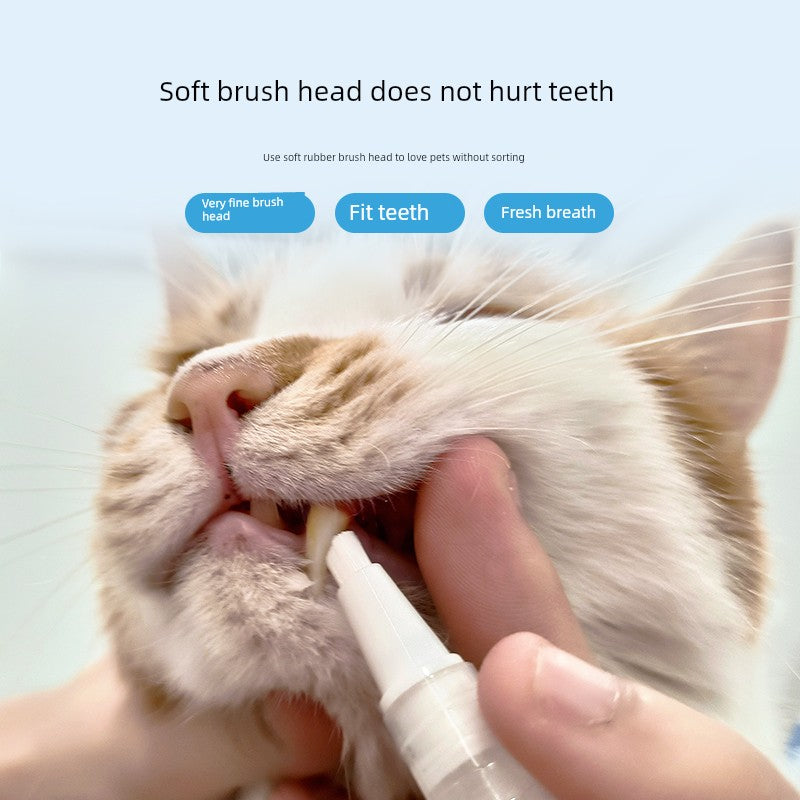 Pet Toothbrush Pen with Cream